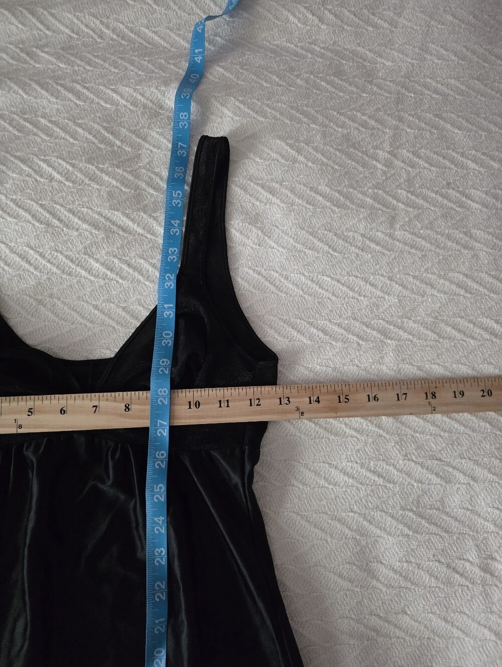 Vintage 1950s 1960s Bosch Black Slip Dress Midi - Picture 14 of 15